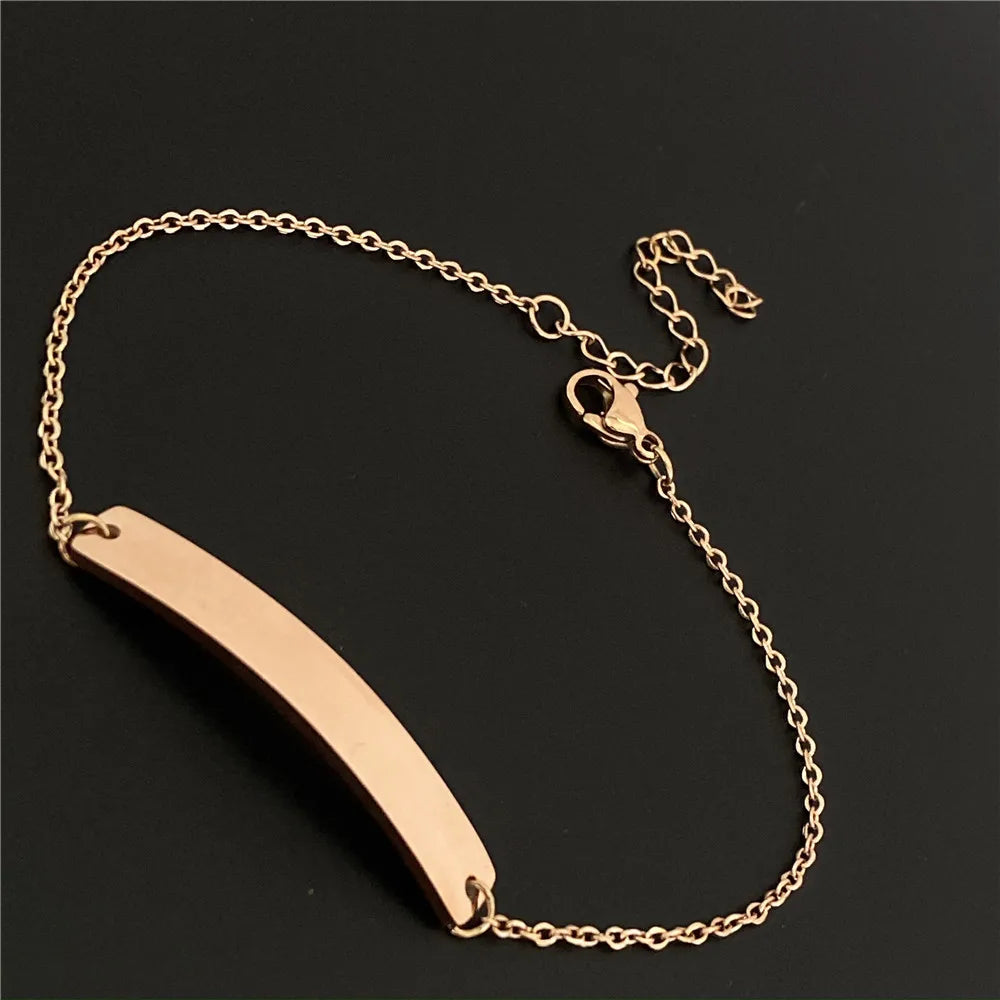 Custom Engraved Cuban Link Bracelet