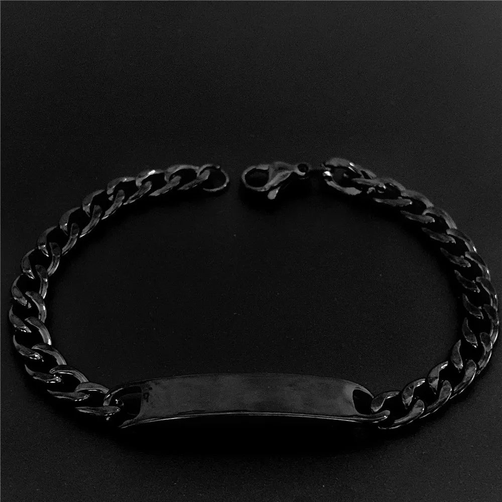 Custom Engraved Cuban Link Bracelet