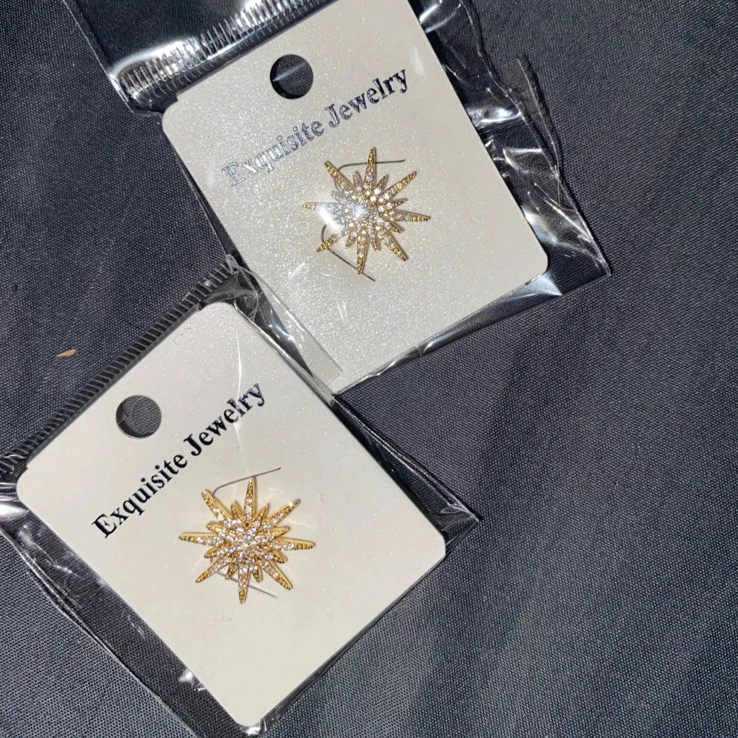 Crystal Hexagram Tie Pin — Multi-Use Lapel & Hijab Pins