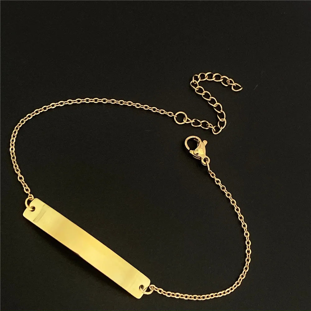 Custom Engraved Cuban Link Bracelet